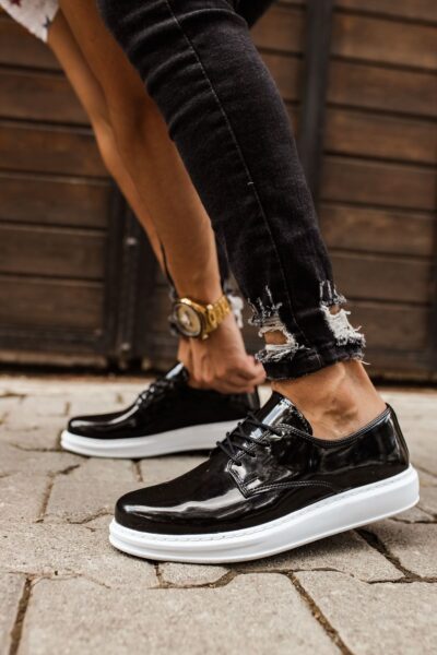 CH003 - RBT Pelle Verniciata Classica Erkek Ayakkabı SIYAH