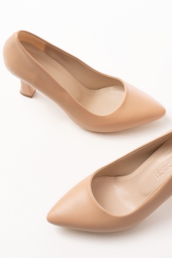 ST-001 Nut Günlük 9 cm Topuklu Bayan Stiletto Ayakkabı - Görsel 4