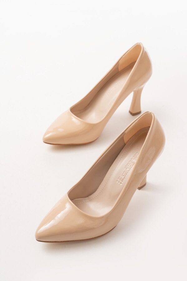 ST-001 Nut Rugan Günlük 9 cm Topuklu Bayan Stiletto Ayakkabı - Görsel 3