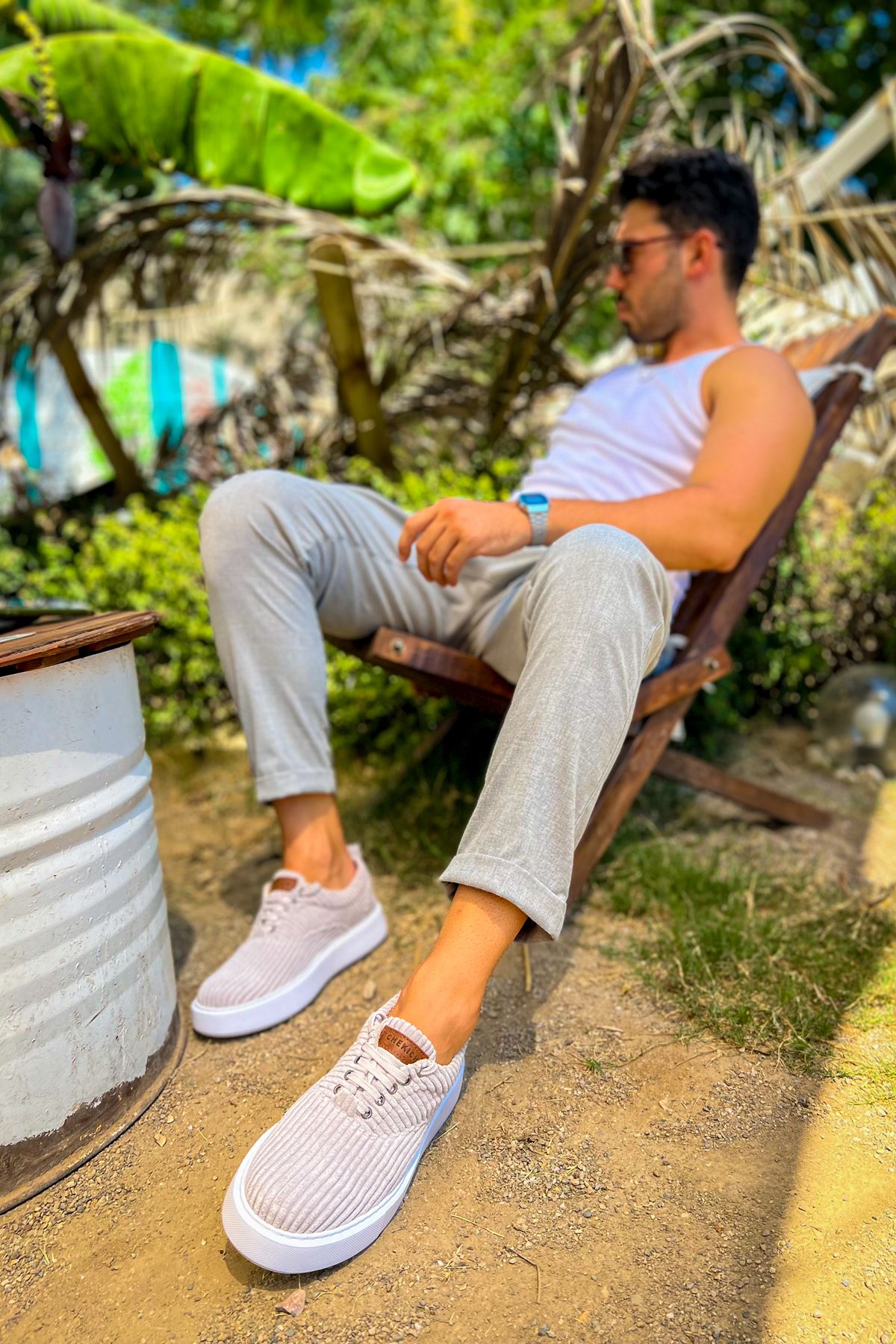 CH173 - KBT Velluto Erkek Ayakkabı GRI - Görsel 3