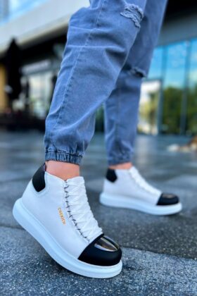 CH267 - GBT Roma Mirror Erkek Bot BEYAZ/SIYAH