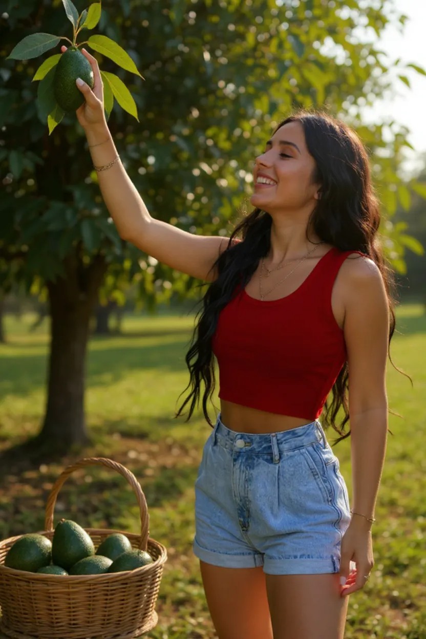 Kadın Kırmızı Kare Yaka Crop Top Bluz – Şık, Rahat ve Kolay Kombinlenebilir - Görsel 7