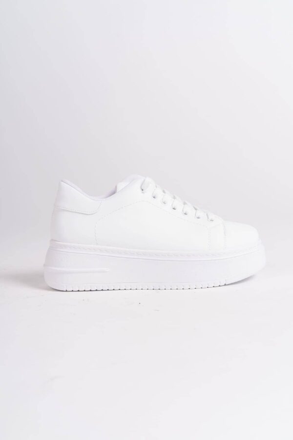 BIANA Bağcıklı Ortopedik Taban Kadın Sneaker Spor Ayakkabı  CBT - Beyaz - Görsel 6