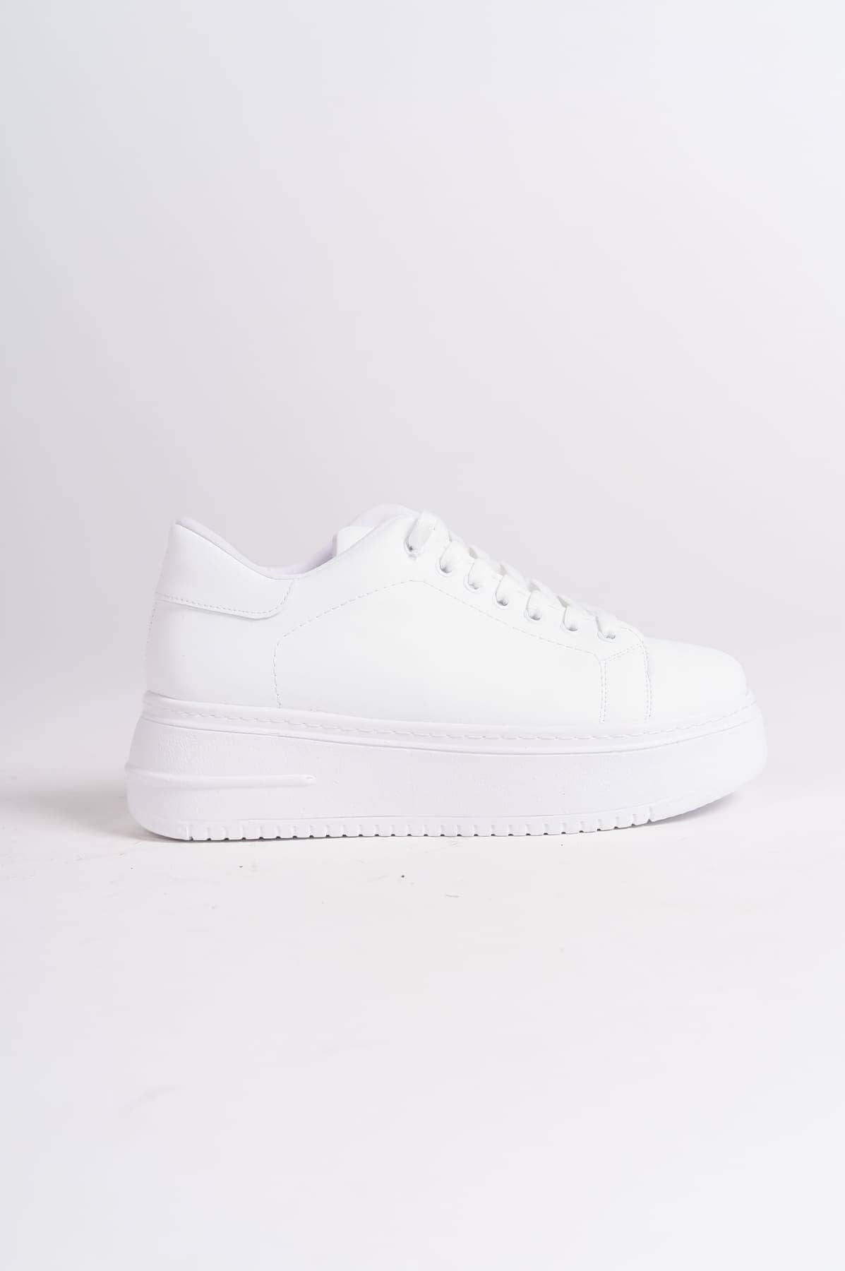 BIANA Bağcıklı Ortopedik Taban Kadın Sneaker Spor Ayakkabı  CBT - Beyaz - Görsel 6
