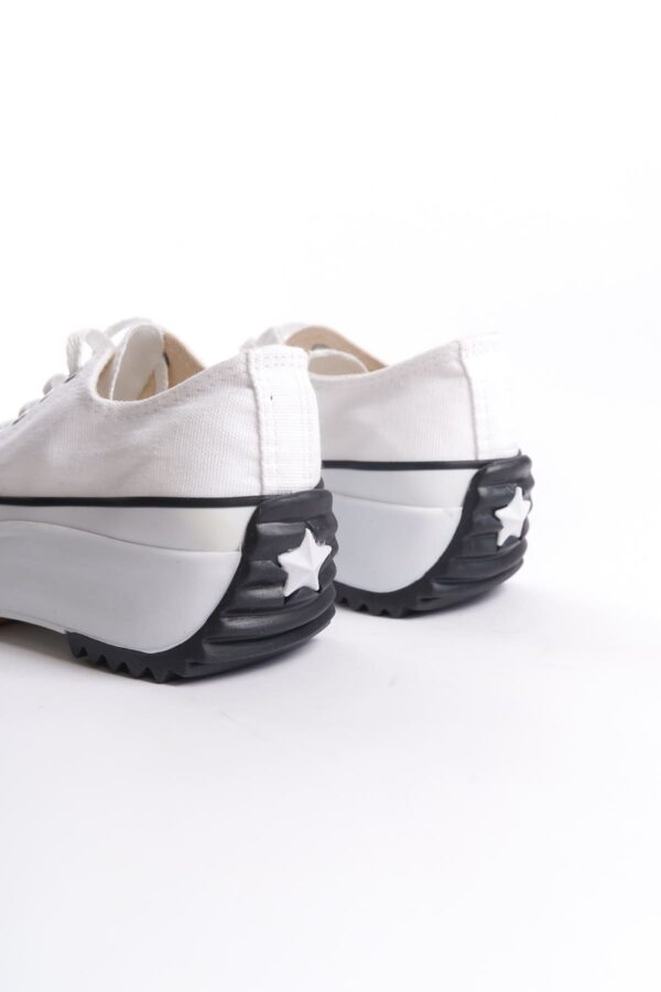 PARIS Bağcıklı Ortopedik Taban Kadın Sneaker Spor Ayakkabı  TBT - Beyaz - Görsel 5
