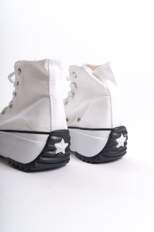 ROMA Bağcıklı Ortopedik Taban Kadın Sneaker Spor Ayakkabı TBT - Beyaz - Görsel 5